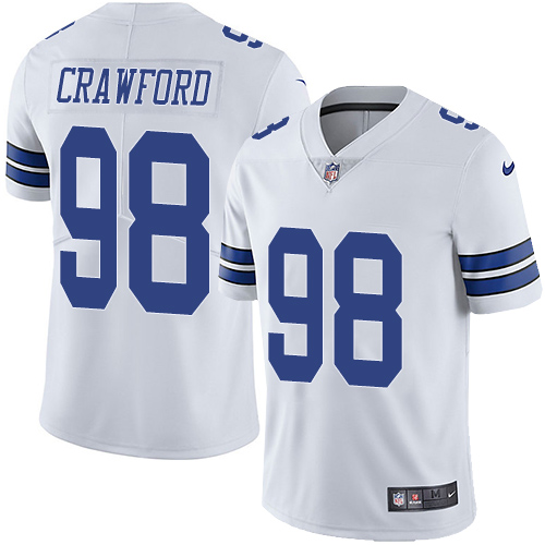2019 men Dallas Cowboys #98 Crawford white Nike Vapor Untouchable Limited NFL Jersey->women nfl jersey->Women Jersey